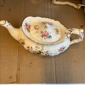 Floral Hammersley Ceramic Teapot with Lid Bone China England